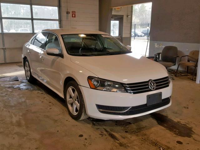 1VWBT7A36EC046257 - 2014 VOLKSWAGEN PASSAT SE WHITE photo 1