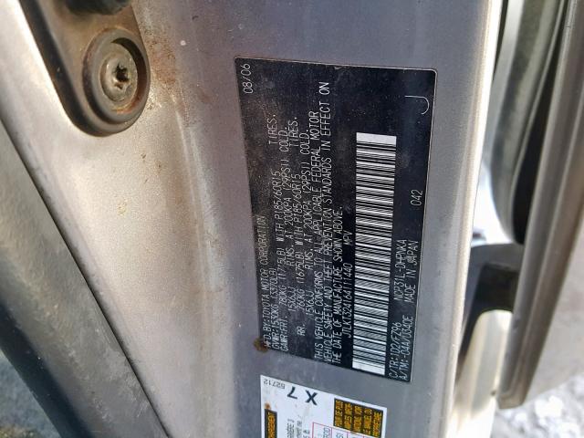 JTLKT324164111440 - 2006 TOYOTA SCION XB 银色 照片 10