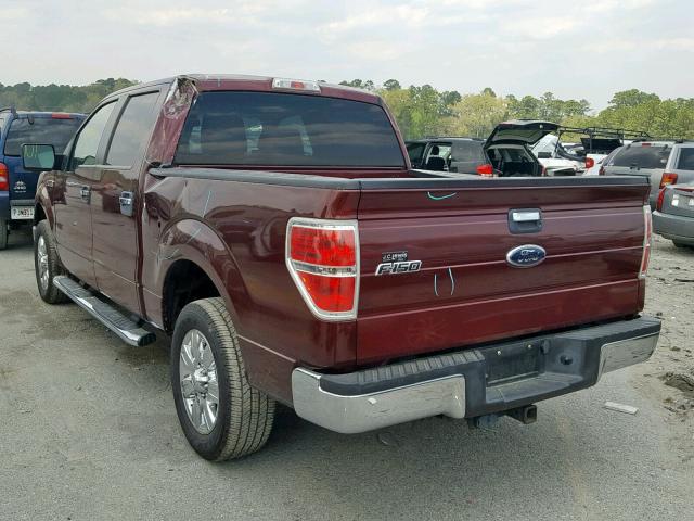 1FTEW1C89AFC78020 - 2010 FORD F150 SUPER RED photo 3