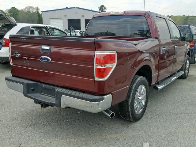 1FTEW1C89AFC78020 - 2010 FORD F150 SUPER RED photo 4