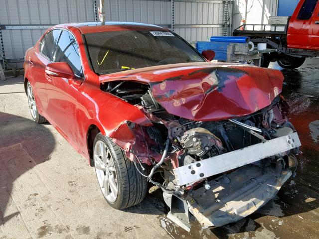 JTHBK262695089899 - 2009 LEXUS IS 250 BURGUNDY photo 1