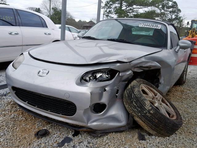 JM1NC25F060121495 - 2006 MAZDA MX-5 MIATA SILVER photo 2