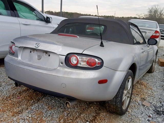 JM1NC25F060121495 - 2006 MAZDA MX-5 MIATA SILVER photo 4