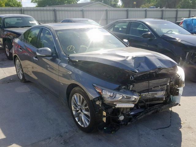 JN1EV7AP4JM357089 - 2018 INFINITI Q50 LUXE GRAY photo 1