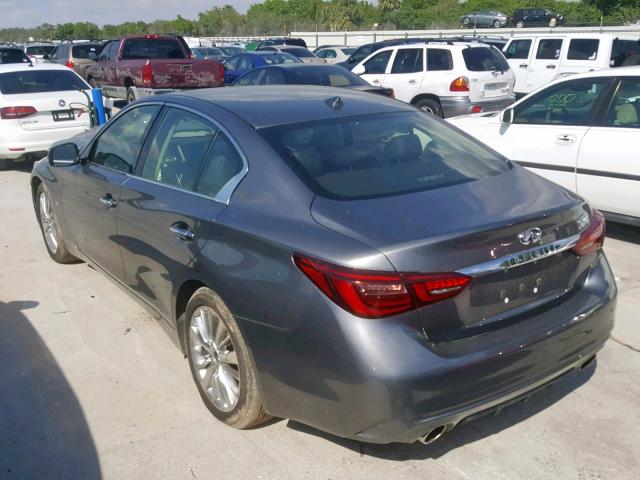 JN1EV7AP4JM357089 - 2018 INFINITI Q50 LUXE GRAY photo 3