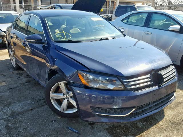 1VWBH7A32CC036498 - 2012 VOLKSWAGEN PASSAT SE BLUE photo 1