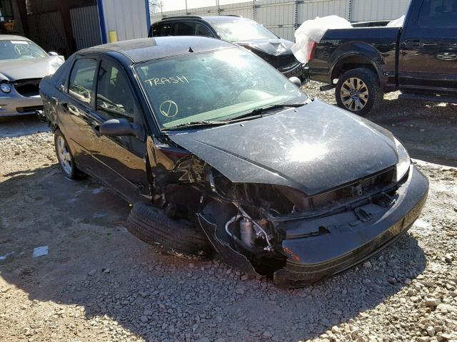 1FAHP34N47W327942 - 2007 FORD FOCUS ZX4 BLACK photo 1