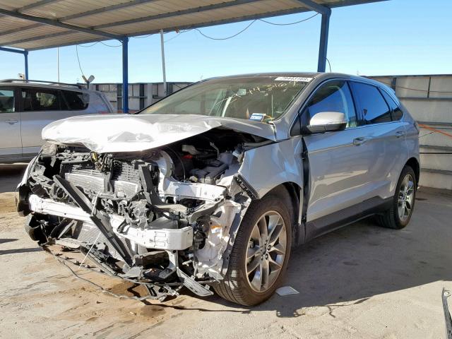 2FMPK3K8XGBB15660 - 2016 FORD EDGE TITAN SILVER photo 2