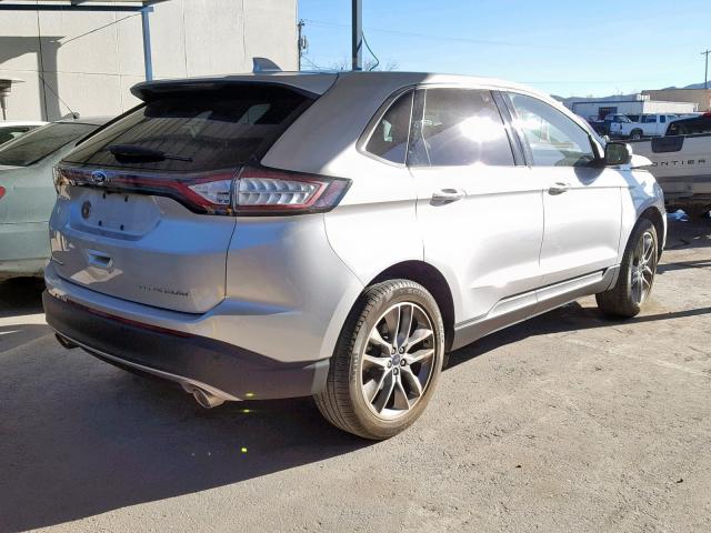 2FMPK3K8XGBB15660 - 2016 FORD EDGE TITAN SILVER photo 4