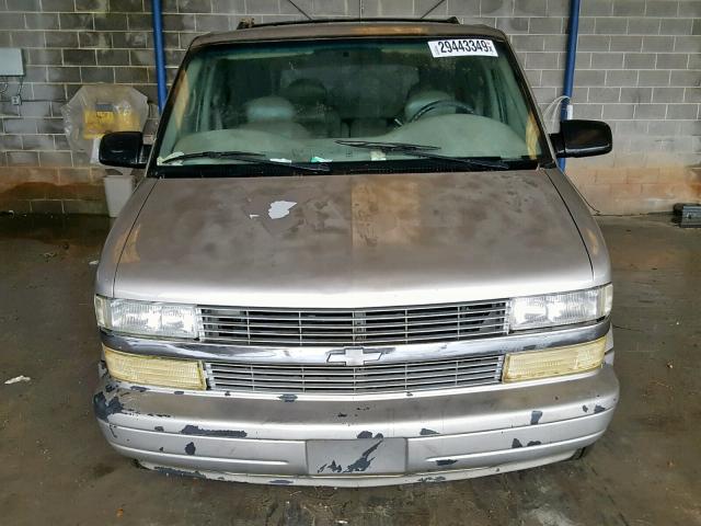 1GNDM19W01B130022 - 2001 CHEVROLET ASTRO GOLD photo 7