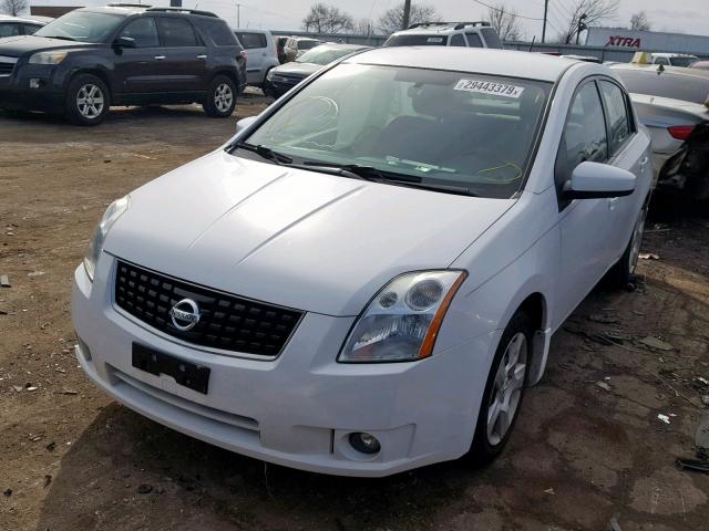 3N1AB61E39L624342 - 2009 NISSAN SENTRA 2.0 WHITE photo 2