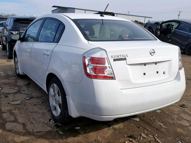 3N1AB61E39L624342 - 2009 NISSAN SENTRA 2.0 WHITE photo 3