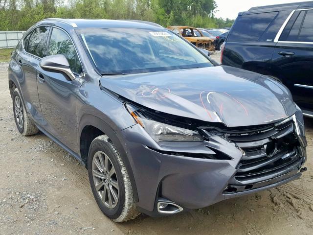 JTJYARBZ2H2056776 - 2017 LEXUS NX 200T GRAY photo 1