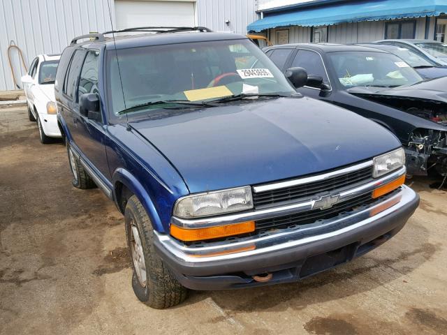 1GNDT13W6YK119385 - 2000 CHEVROLET BLAZER BLUE photo 1