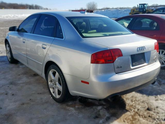 WAUDF68E05A439488 - 2005 AUDI A4 2.0T QU SILVER photo 3