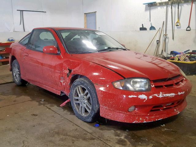 1G1JH12FX37343603 - 2003 CHEVROLET CAVALIER L RED photo 1