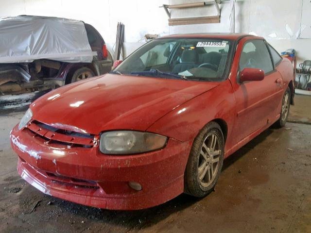 1G1JH12FX37343603 - 2003 CHEVROLET CAVALIER L RED photo 2