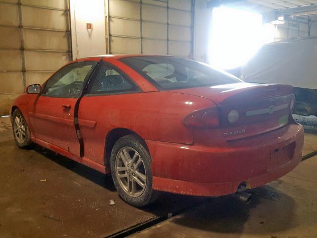 1G1JH12FX37343603 - 2003 CHEVROLET CAVALIER L RED photo 3