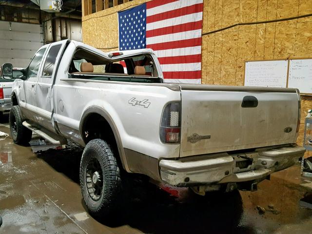 1FTWW31P35EB92708 - 2005 FORD F350 SRW S WHITE photo 3