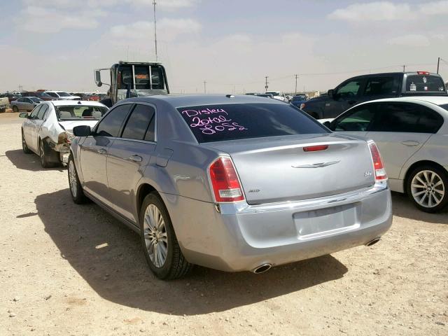 2C3CCARG8EH207432 - 2014 CHRYSLER 300 SILVER photo 3