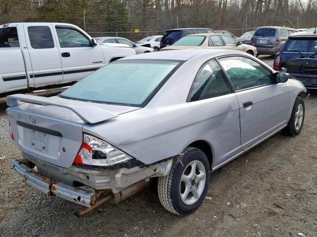 1HGEM21145L076938 - 2005 HONDA CIVIC DX V SILVER photo 4