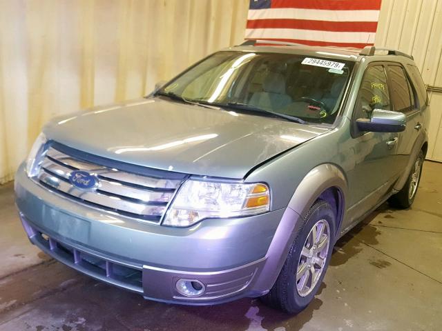 1FMDK05W48GA01207 - 2008 FORD TAURUS X S GREEN photo 2