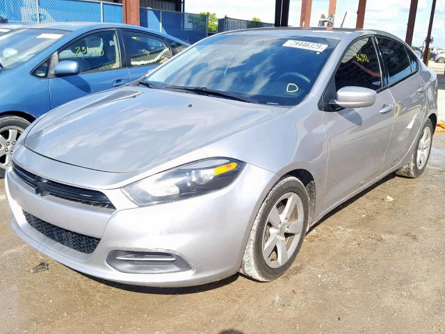 1C3CDFBB3GD538282 - 2016 DODGE DART SXT GRAY photo 2