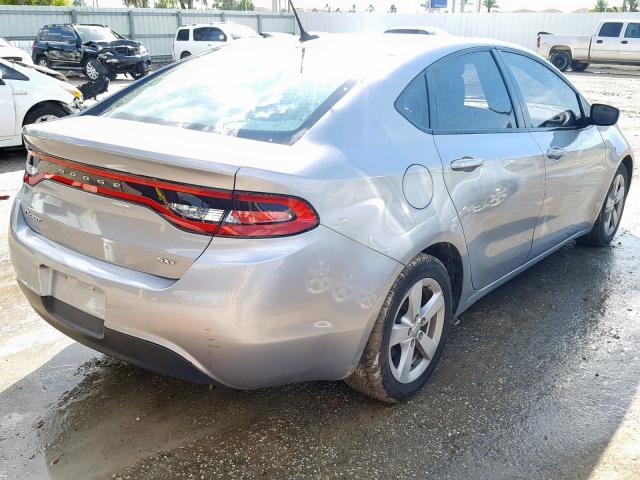 1C3CDFBB3GD538282 - 2016 DODGE DART SXT GRAY photo 4