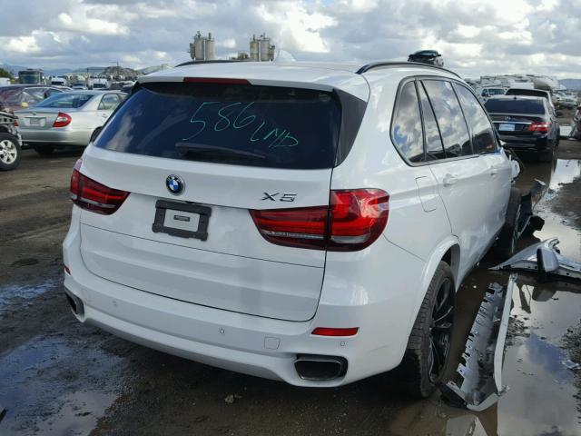 5UXKR0C35H0V80943 - 2017 BMW X5 XDRIVE3 WHITE photo 4