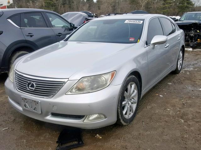 JTHBL46F975006586 - 2007 LEXUS LS 460 SILVER photo 2