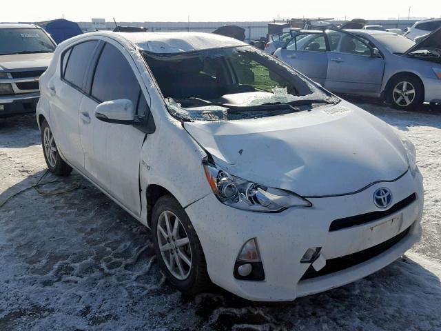 JTDKDTB36D1552771 - 2013 TOYOTA PRIUS C WHITE photo 1