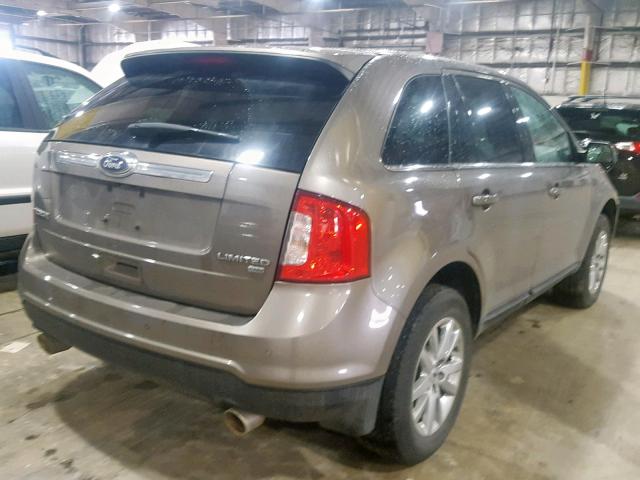 2FMDK4KCXEBA78491 - 2014 FORD EDGE LIMIT GRAY photo 4