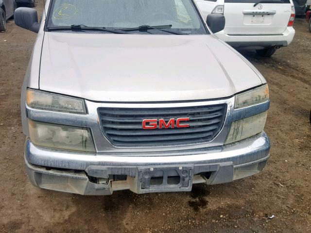 1GTCS136868247760 - 2006 GMC CANYON GRAY photo 9