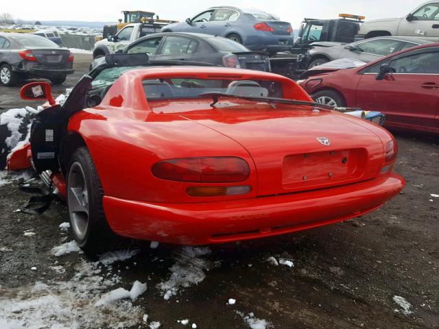 1B3BR65E7RV100622 - 1994 DODGE VIPER RT-1 RED photo 3