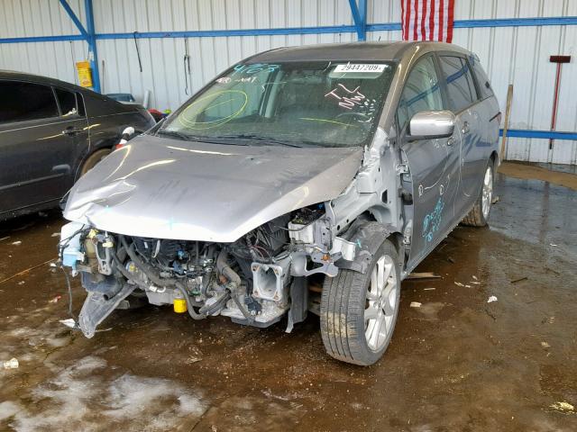 JM1CW2DL0D0154693 - 2013 MAZDA 5 SILVER photo 2