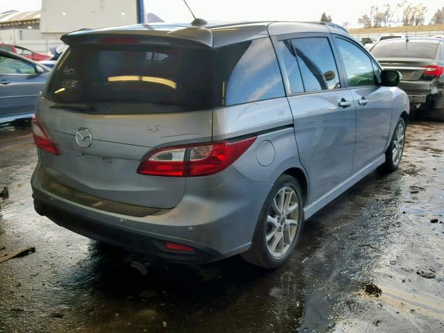 JM1CW2DL0D0154693 - 2013 MAZDA 5 SILVER photo 4