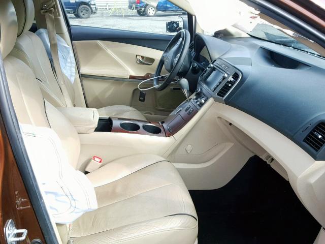 4T3BK3BB5AU041496 - 2010 TOYOTA VENZA BASE BROWN photo 5