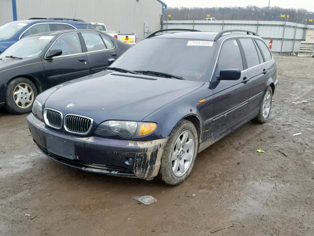 WBAAX13443PJ00356 - 2003 BMW 325 IT BLUE photo 2