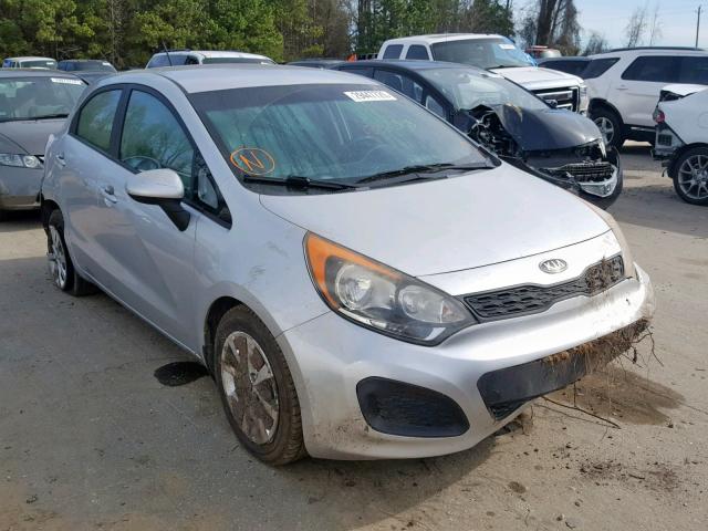 KNADM5A39D6114512 - 2013 KIA RIO LX SILVER photo 1