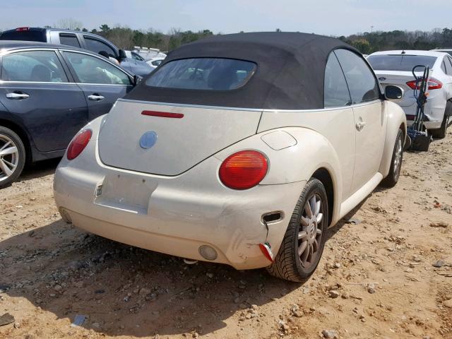 3VWCM31Y05M369160 - 2005 VOLKSWAGEN NEW BEETLE Krem foto 4