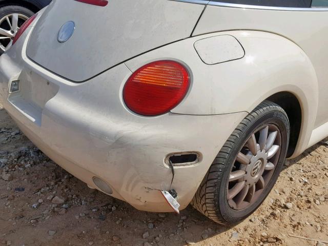 3VWCM31Y05M369160 - 2005 VOLKSWAGEN NEW BEETLE Krem foto 9