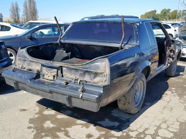 1G4GM47Y3GP201877 - 1986 BUICK REGAL LIMI BLACK photo 4