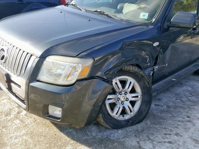 4M2CU97118KJ00087 - 2008 MERCURY MARINER PR GRAY photo 9