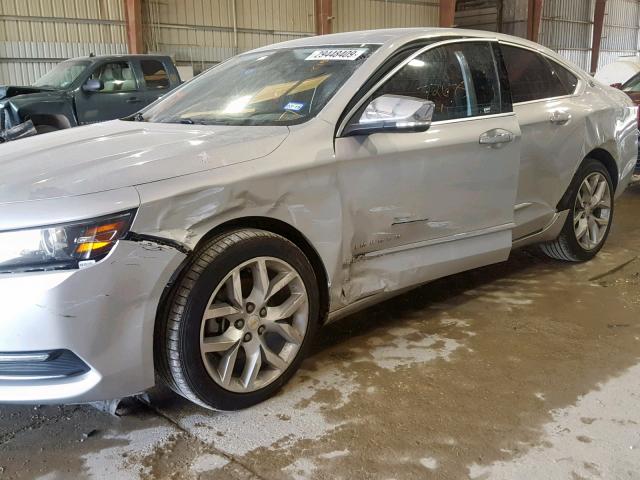 2G1145S38G9176008 - 2016 CHEVROLET IMPALA LTZ SILVER photo 9