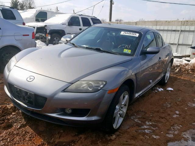 JM1FE17N540128467 - 2004 MAZDA RX8 GRAY photo 2