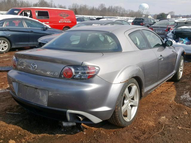 JM1FE17N540128467 - 2004 MAZDA RX8 GRAY photo 4