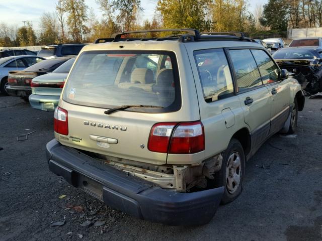 JF1SF63562H733181 - 2002 SUBARU FORESTER L GOLD photo 4