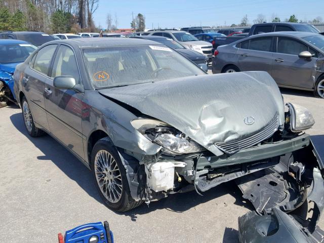 JTHBA30G855121758 - 2005 LEXUS ES 330 GREEN photo 1