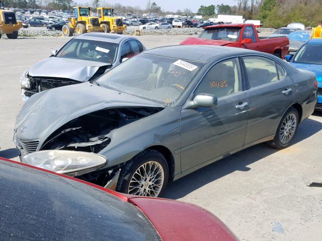 JTHBA30G855121758 - 2005 LEXUS ES 330 GREEN photo 2