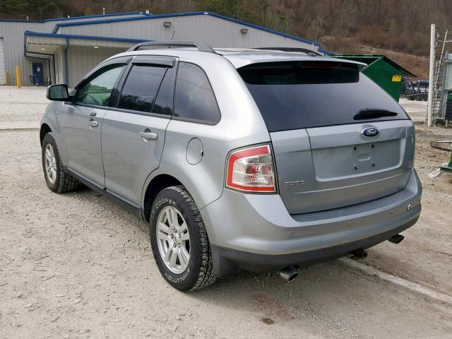 2FMDK48C37BB66339 - 2007 FORD EDGE SEL SILVER photo 3